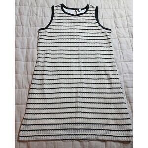J.Crew Striped Crochet Mini Dress‎ In Ivory Size X-Large, NWT